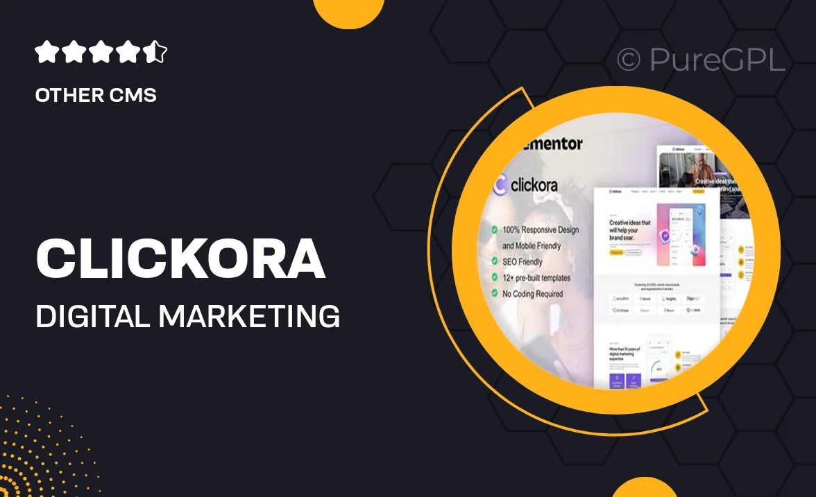 Clickora – Digital Marketing Agency Elementor Template Kit