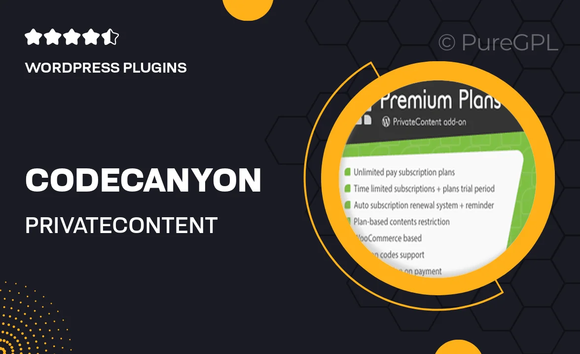 Codecanyon | PrivateContent Premium Plans