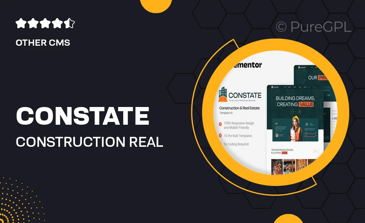 Constate – Construction & Real Estate Elementor Template Kit