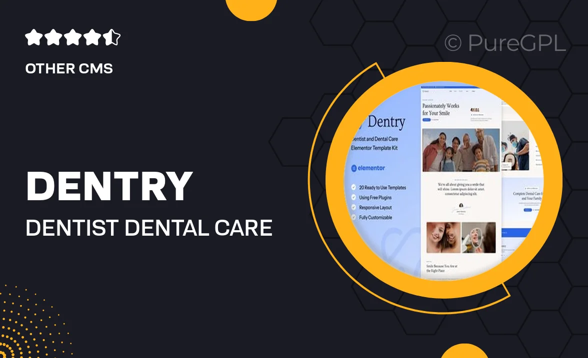 Dentry – Dentist & Dental Care Elementor Template Kit