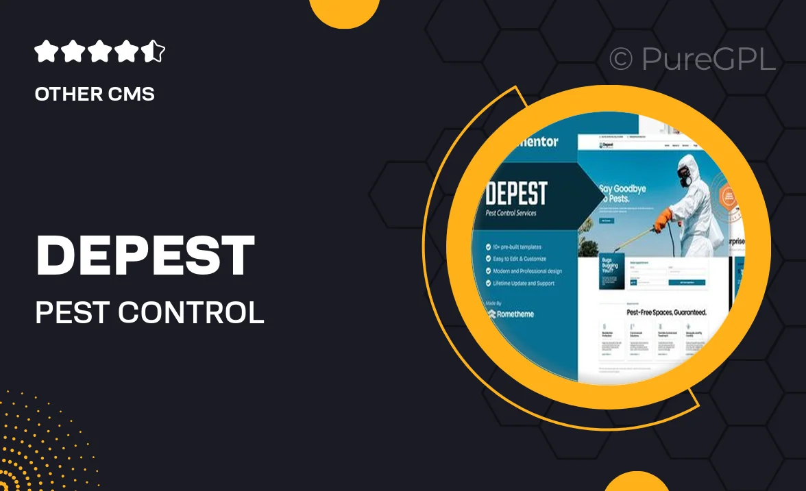 Depest – Pest Control Services Elementor Template Kit