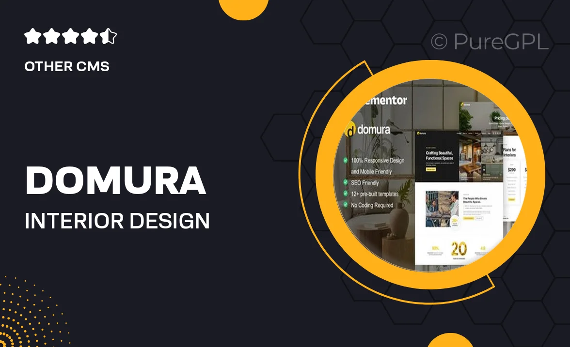 Domura – Interior Design & Architecture Elementor Pro Template Kit