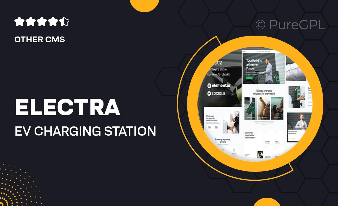 Electra – EV Charging Station Elementor Template Kit