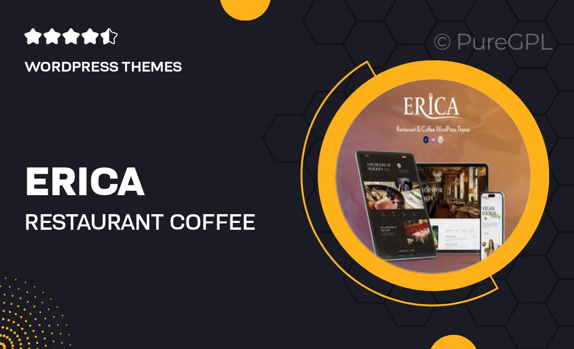 Erica – Restaurant & Coffee WordPress Theme