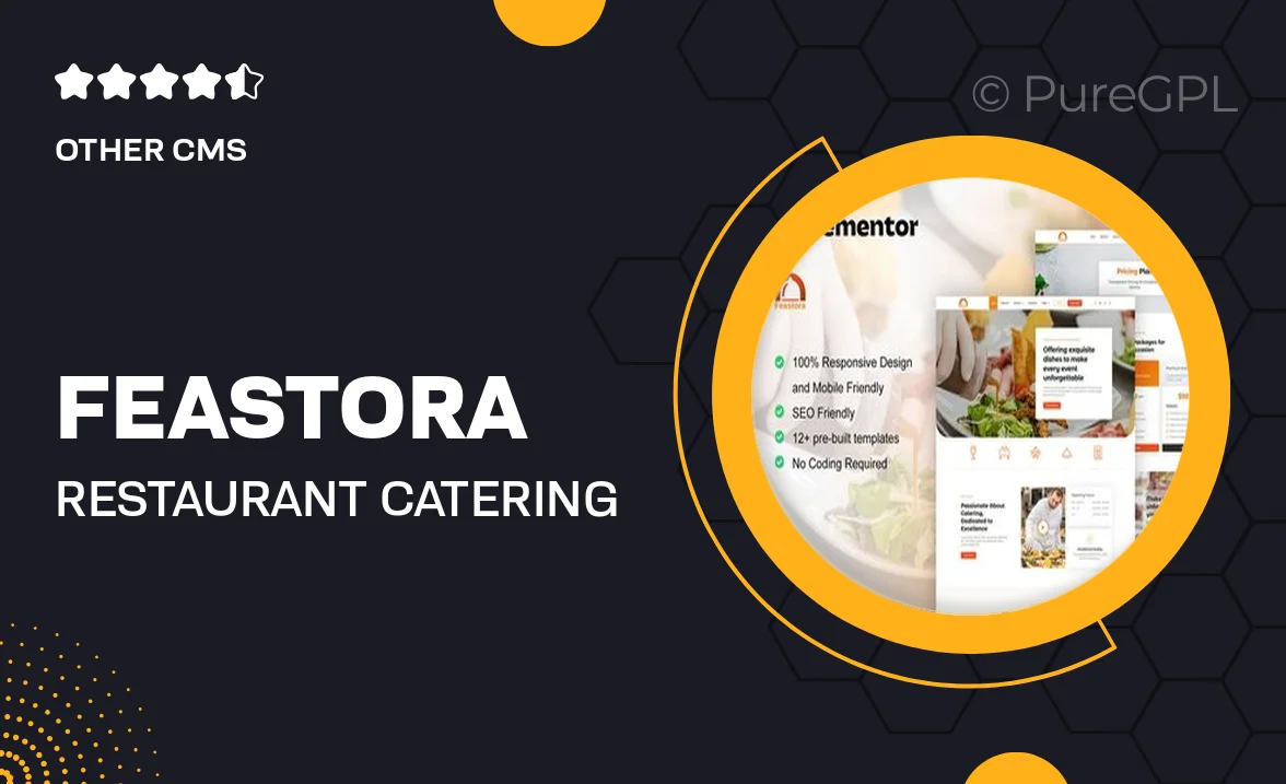 Feastora – Restaurant & Catering Service Elementor Template Kit