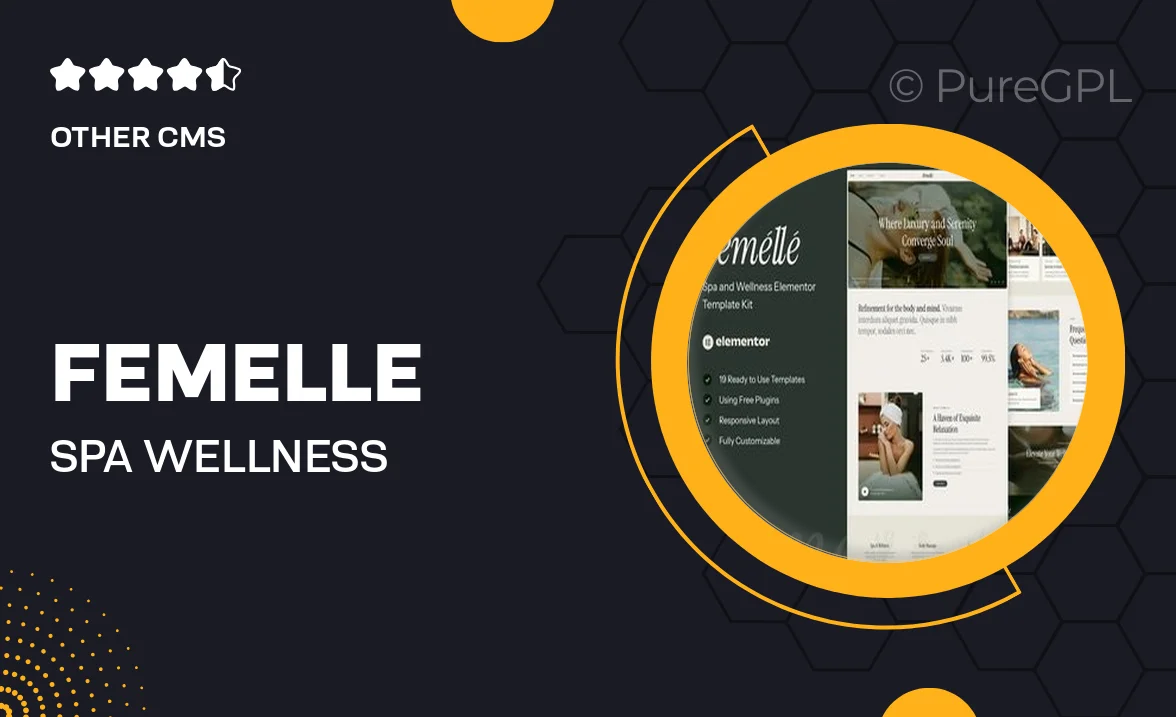 Femelle – Spa & Wellness Elementor Template Kit