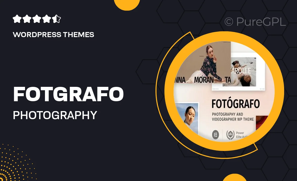 Fotógrafo – Photography Videographer WordPress Theme