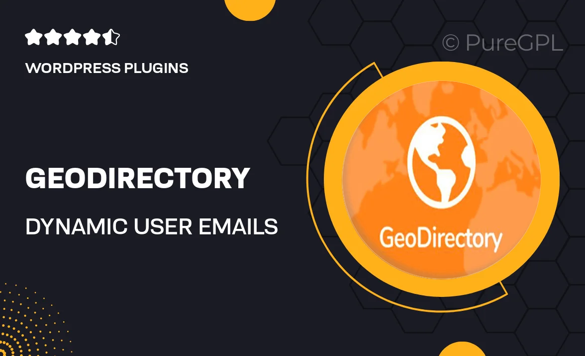 Geodirectory | Dynamic User Emails