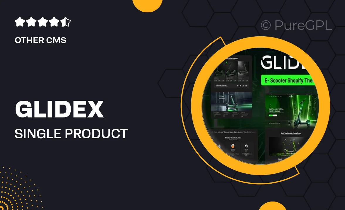 GlideX – Single Product Shopify Theme