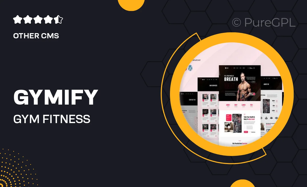 Gymify – Gym & Fitness Elementor Pro Template Kit