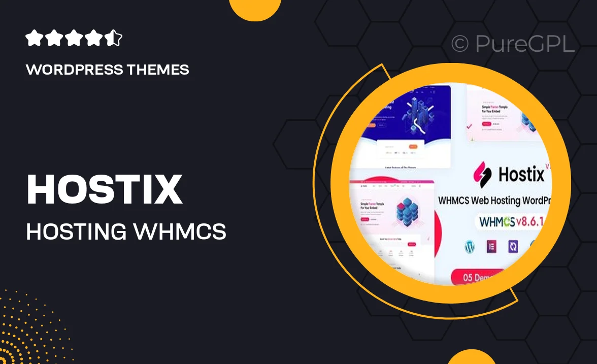 Hostix – Hosting WHMCS WordPress Theme