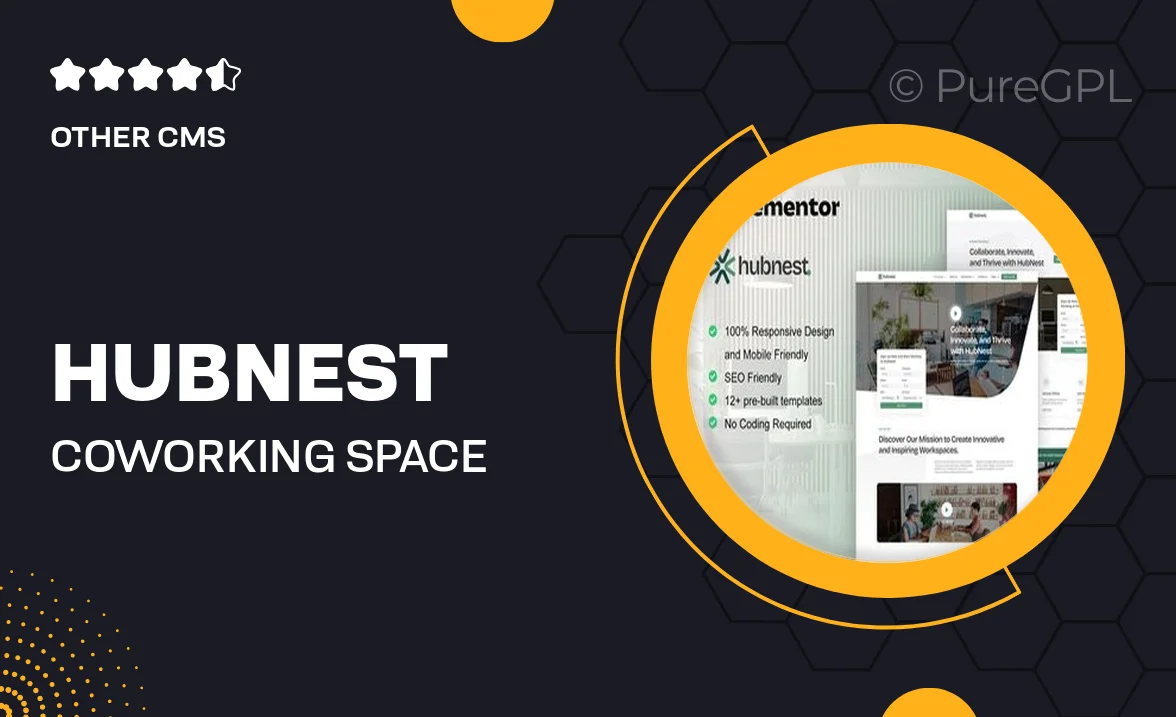 Hubnest – Coworking Space & Virtual Office Elementor Pro Template Kit