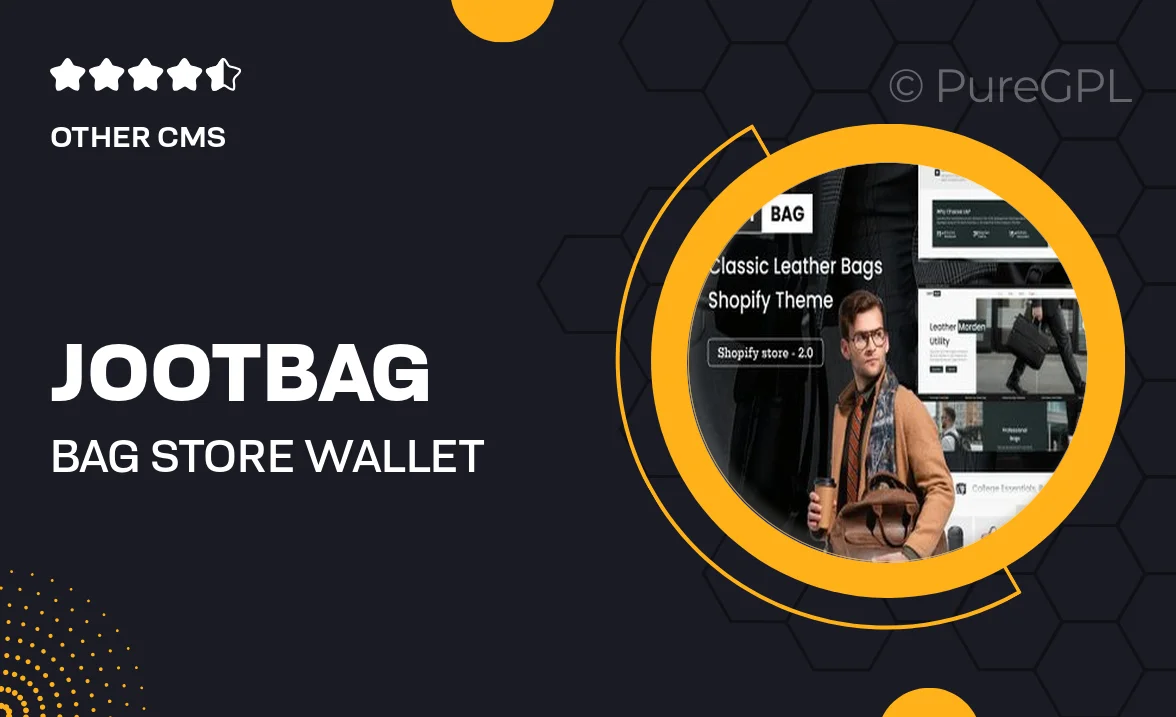 Jootbag – Bag Store & Wallet Shop Shopify Theme