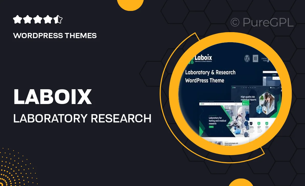 Laboix – Laboratory & Research WordPress Theme