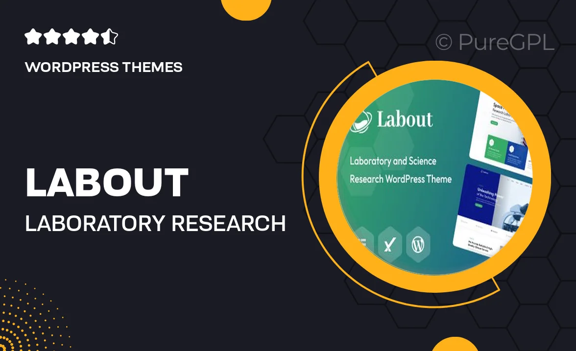 Labout – Laboratory & Research WordPress Theme