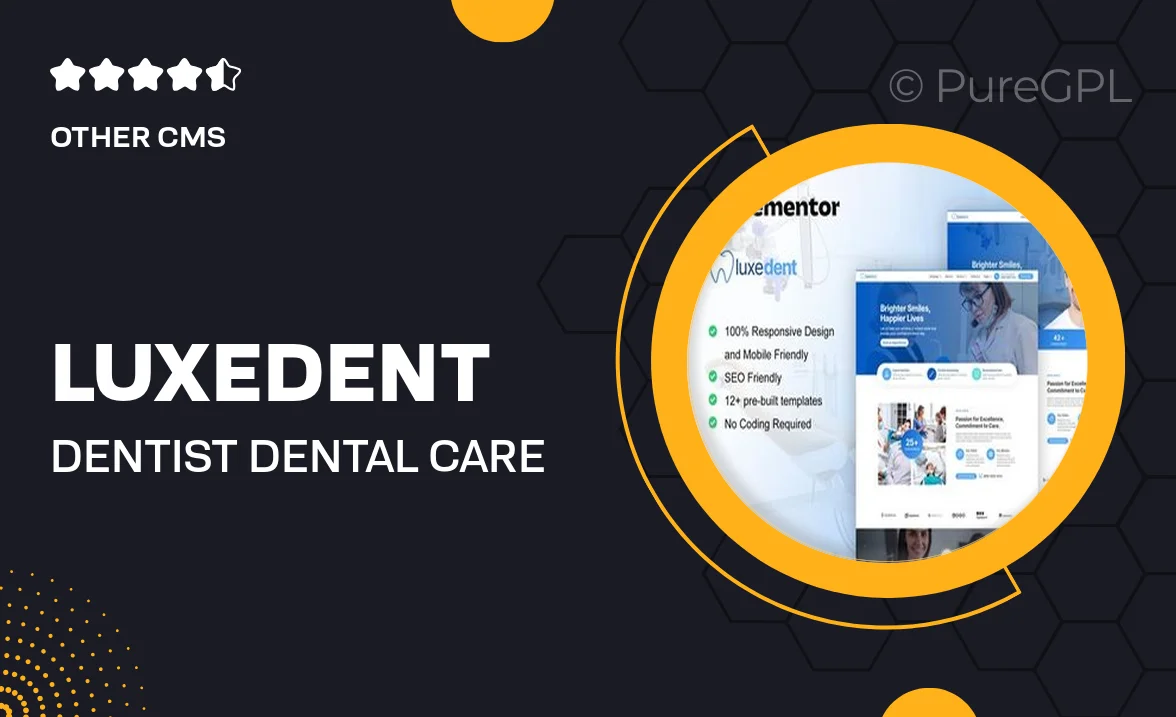 LuxeDent – Dentist & Dental Care Elementor Pro Template Kit