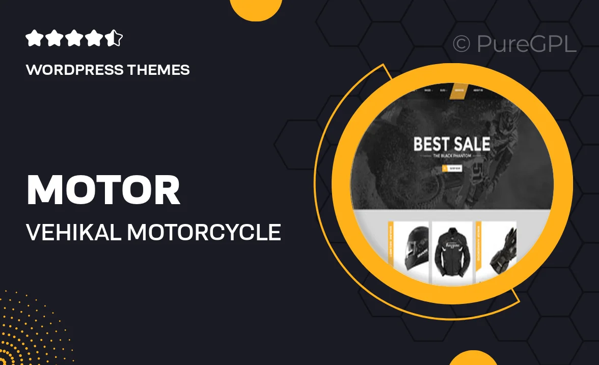 Motor Vehikal – Motorcycle Online Store WordPress Theme