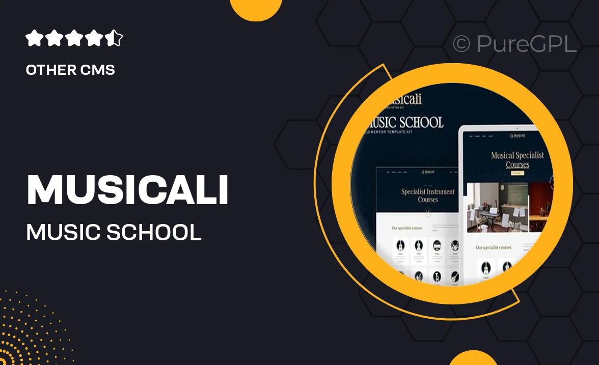 Musicali – Music School Elementor Template Kit