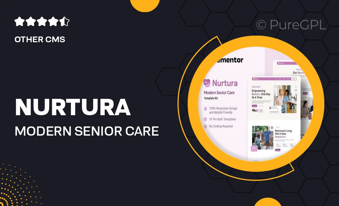 Nurtura – Modern Senior Care Elementor Template Kit