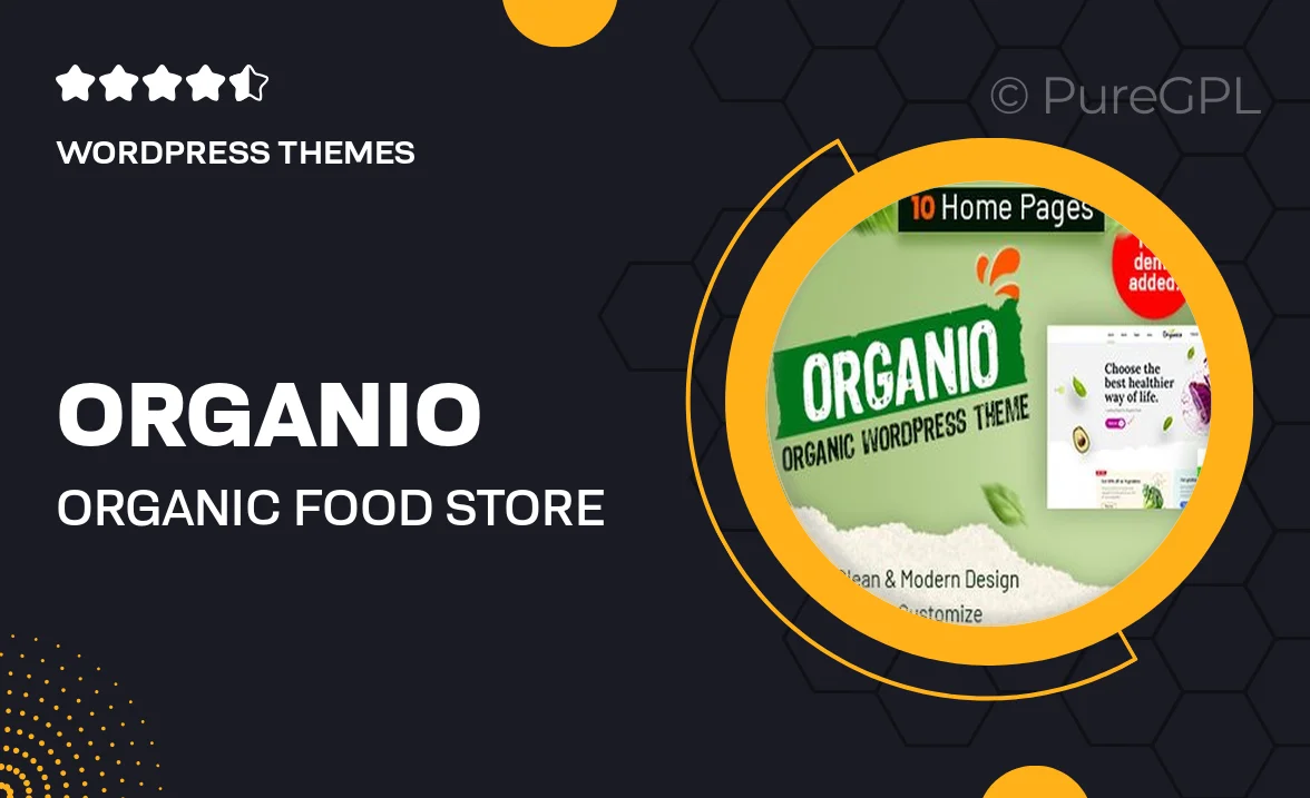 Organio – Organic Food Store WordPress