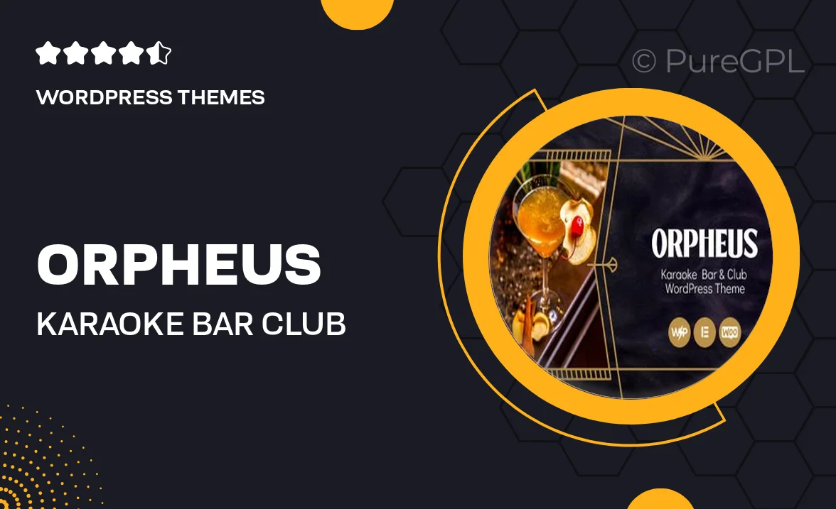 Orpheus – Karaoke Bar & Club WordPress Theme