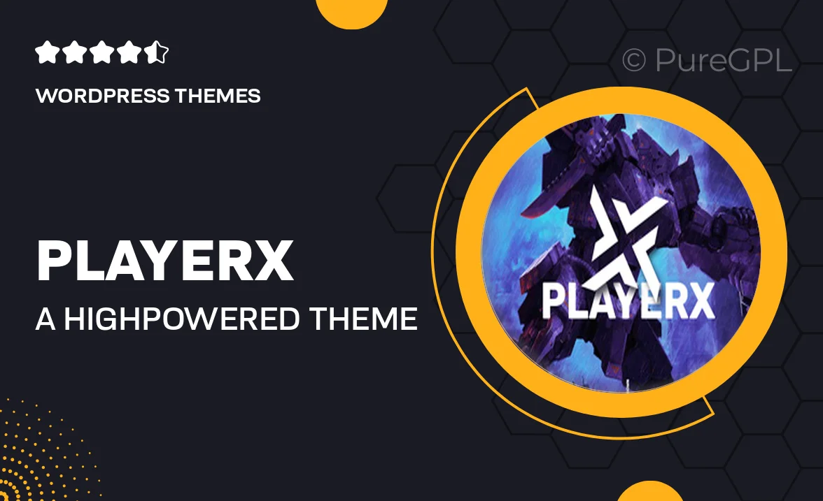 PlayerX – A High-powered Theme for Gaming and eSports