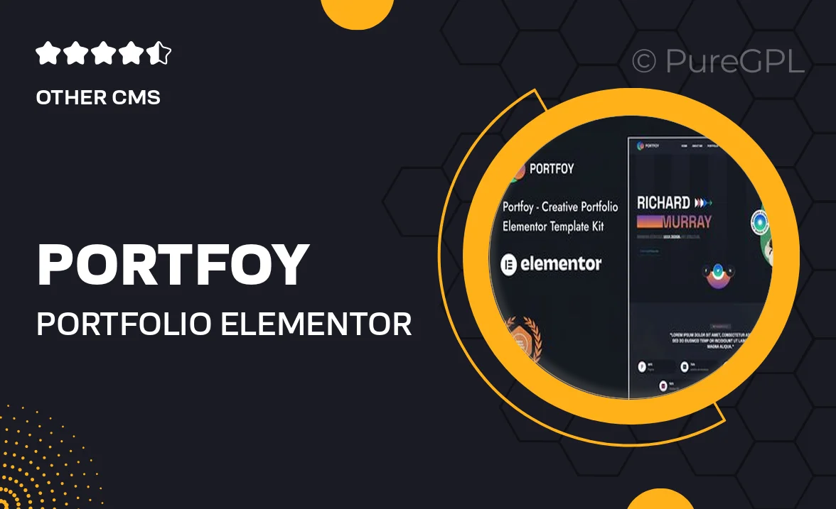 Portfoy – Portfolio Elementor Template Kit