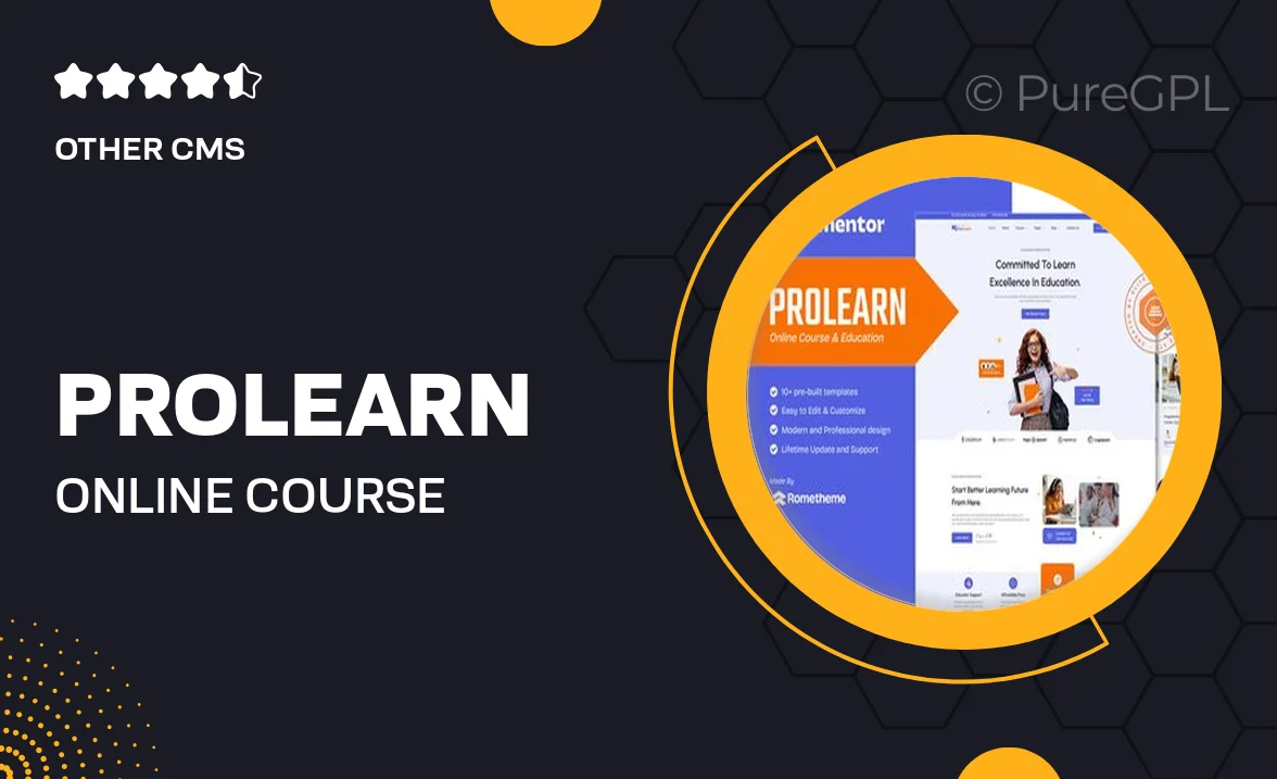 Prolearn – Online Course & Education Elementor Template Kit