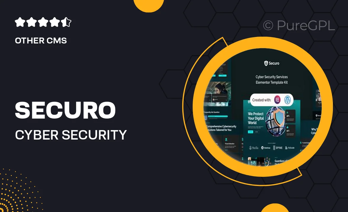 Securo – Cyber Security Services Elementor Template Kit