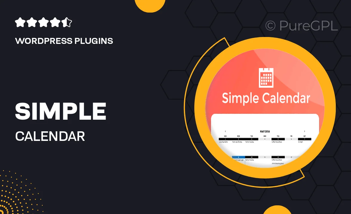 Simple Calendar – FullCalendar Add-on