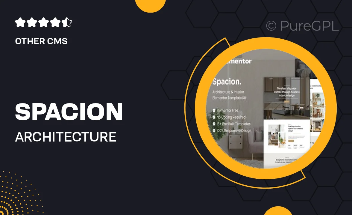 Spacion – Architecture & Interior Elementor Template Kit