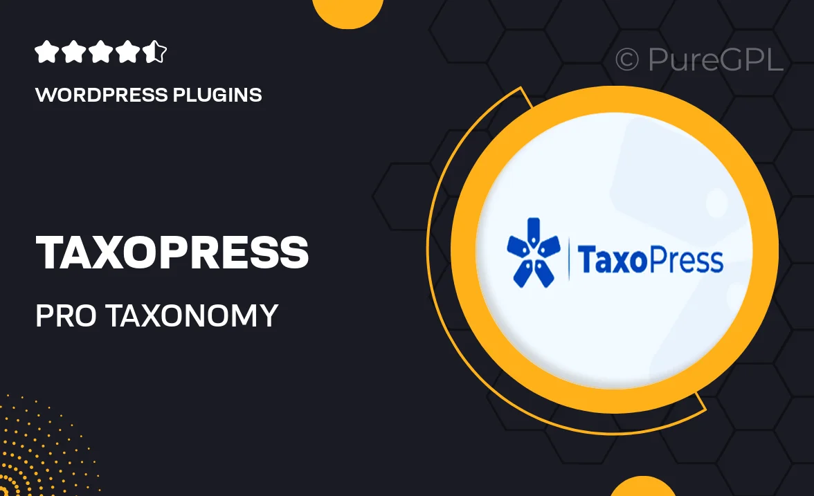 TaxoPress Pro – Taxonomy, Category and Tag Plugin