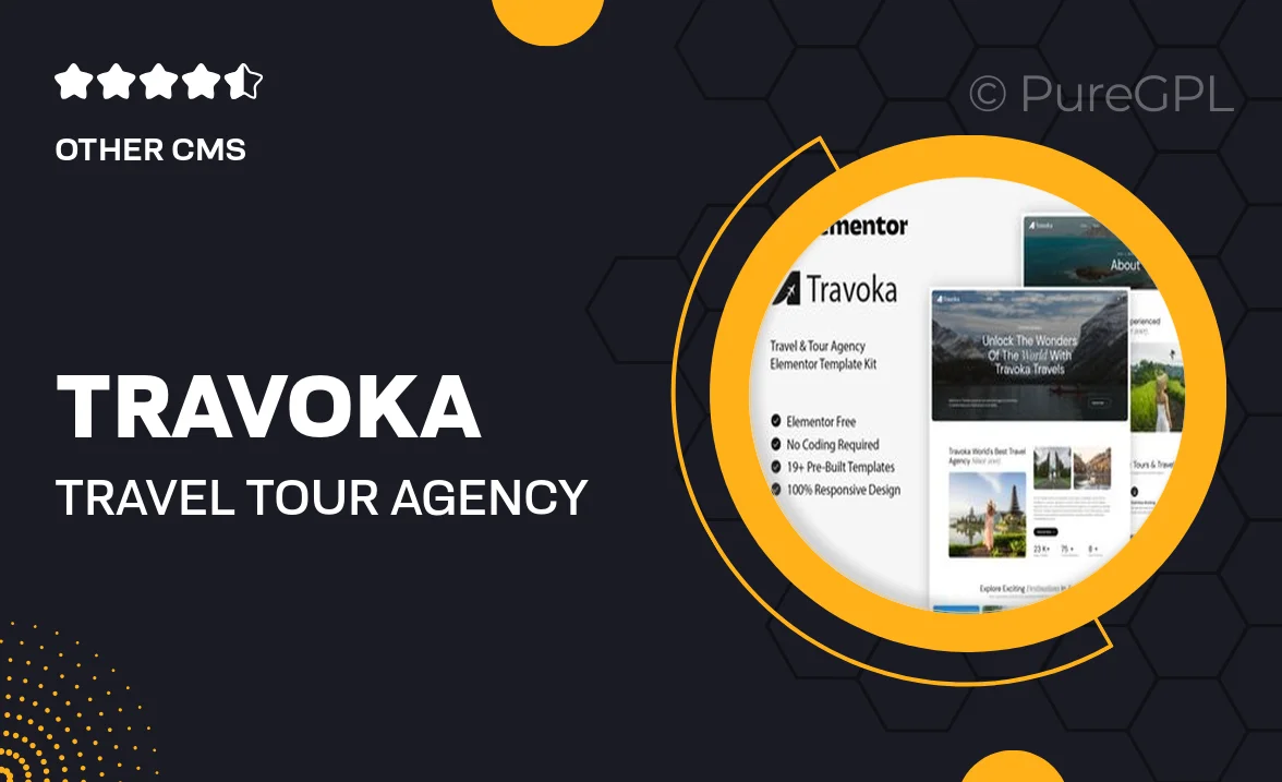 Travoka – Travel & Tour Agency Elementor Template Kit