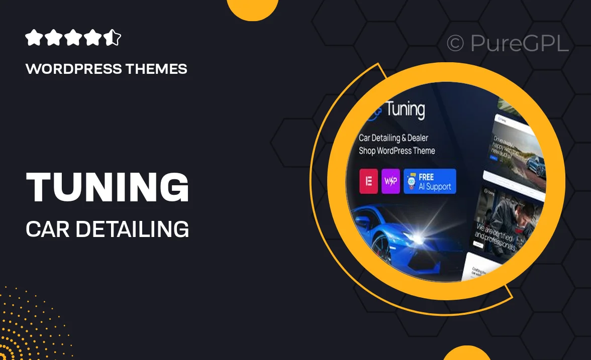 Tuning – Car Detailing & Dealer Shop WordPress theme