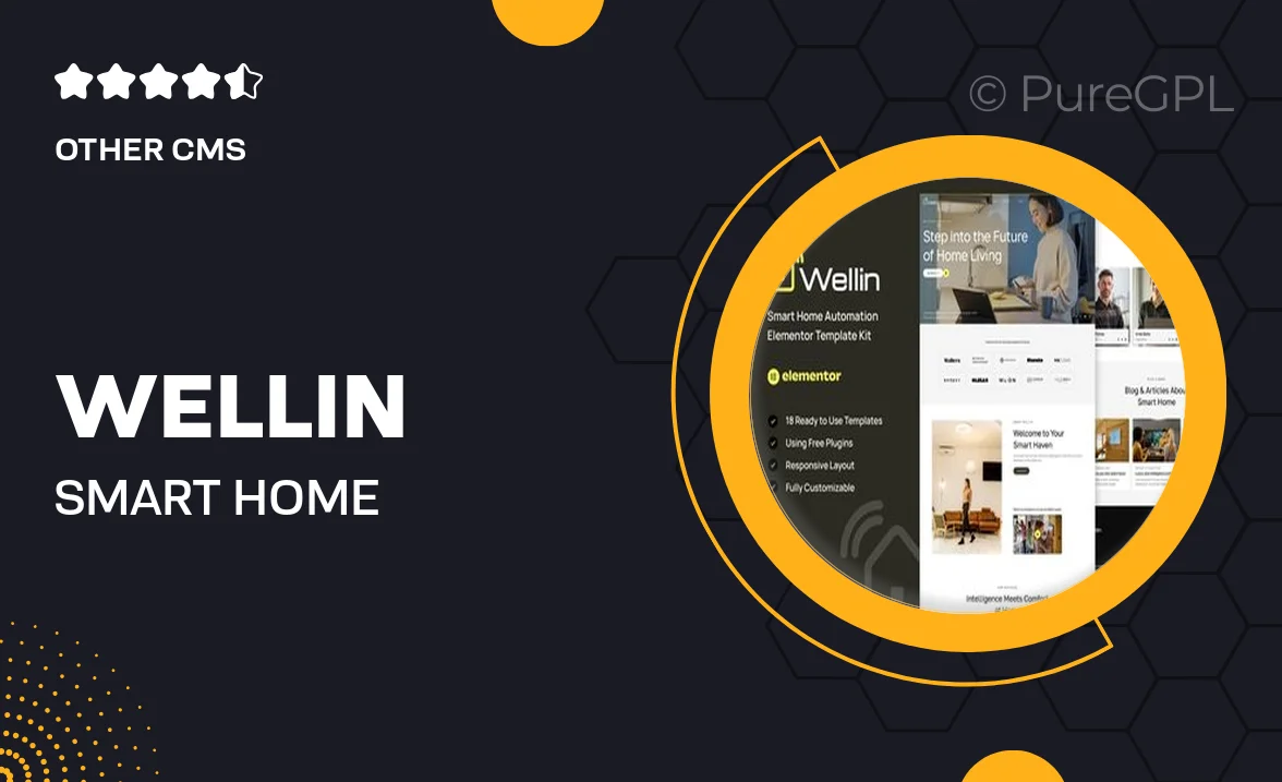 Wellin – Smart Home Automation Elementor Template Kit