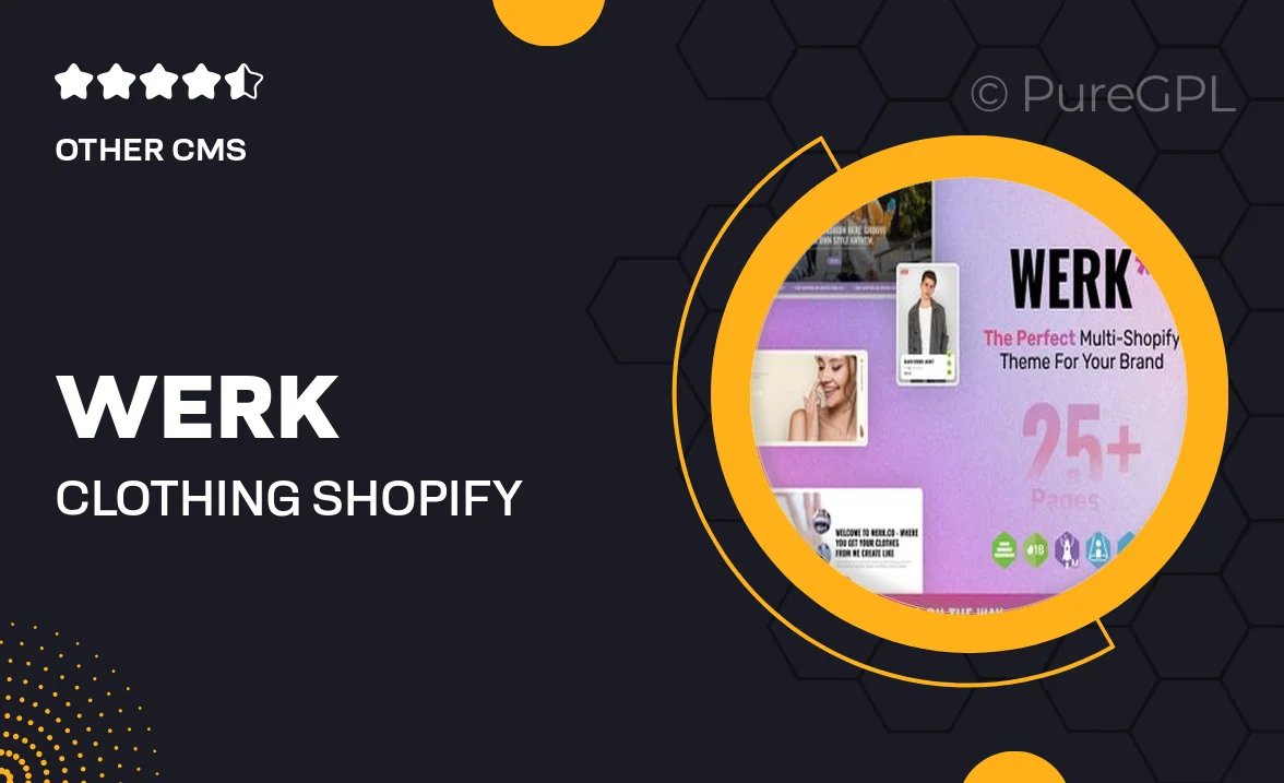 Werk – Clothing Shopify Theme OS 2.0