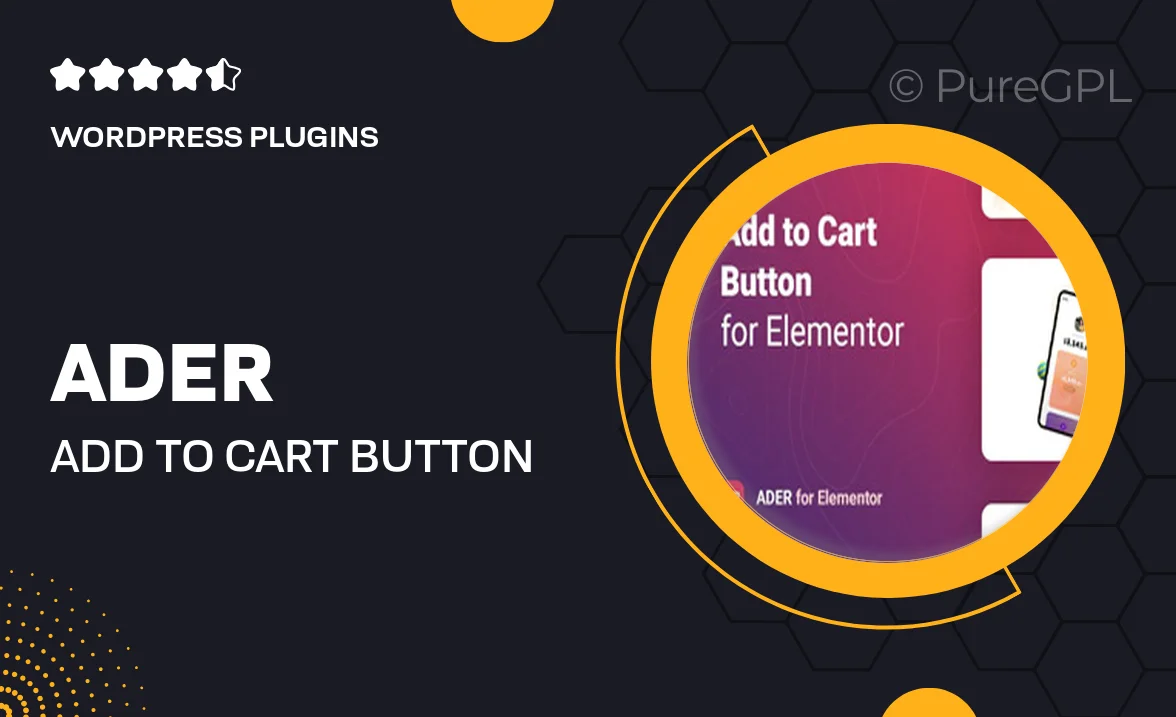 Ader – Add to Cart Button for WooCommerce