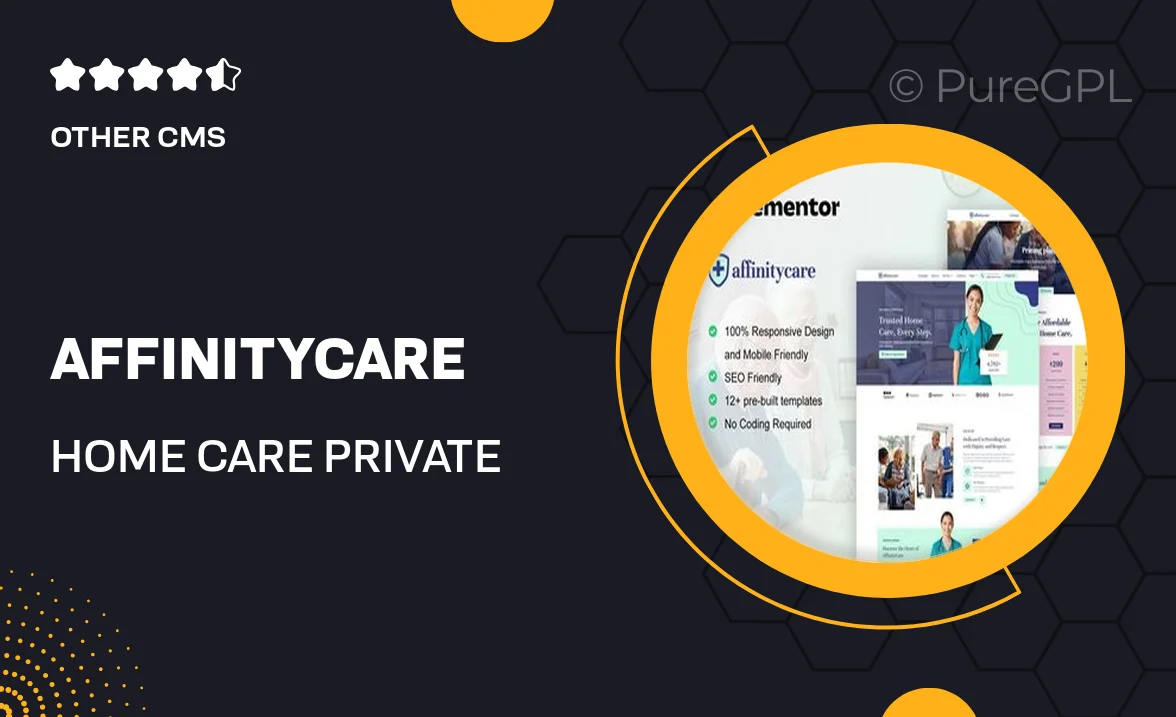 AffinityCare – Home Care & Private Nursing Services Elementor Template Kit