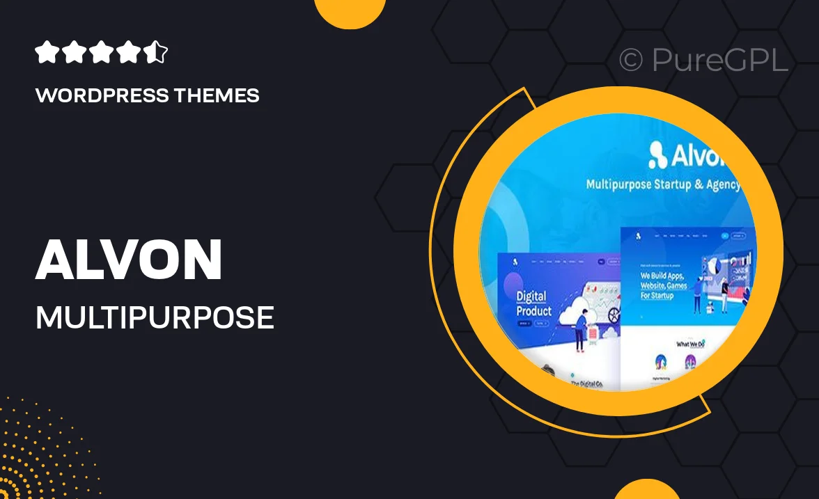 Alvon – Multipurpose Startup & Agency WordPress Theme