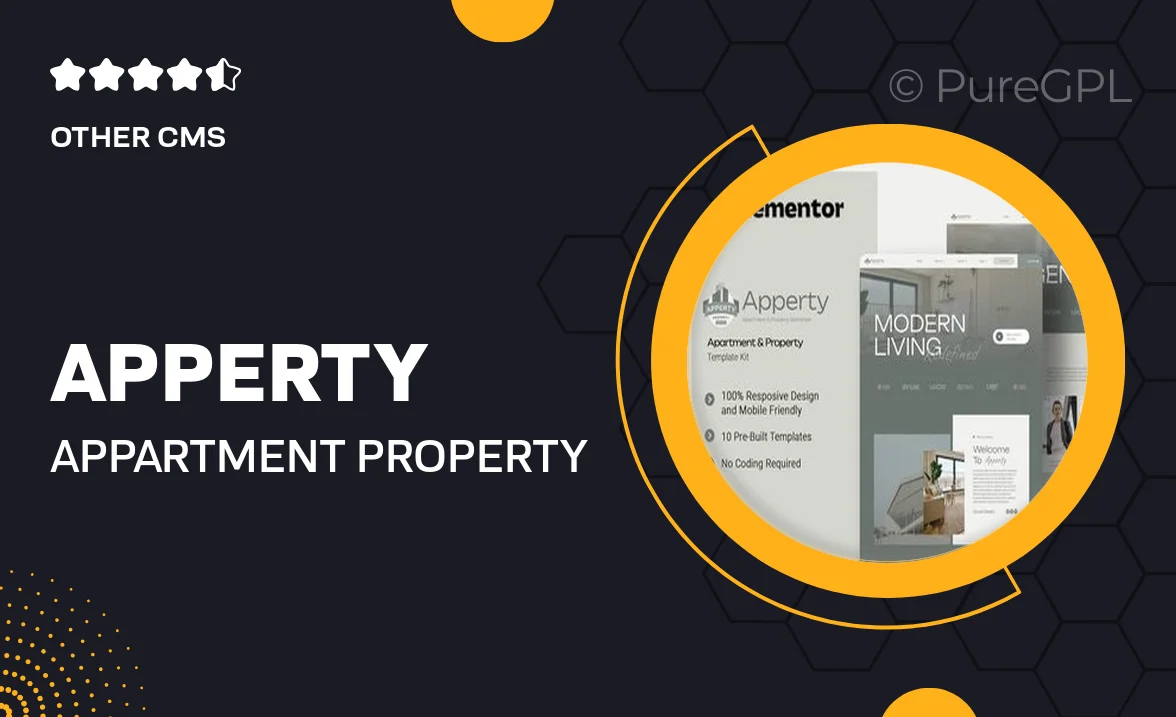 Apperty – Appartment & Property Elementor Template Kit