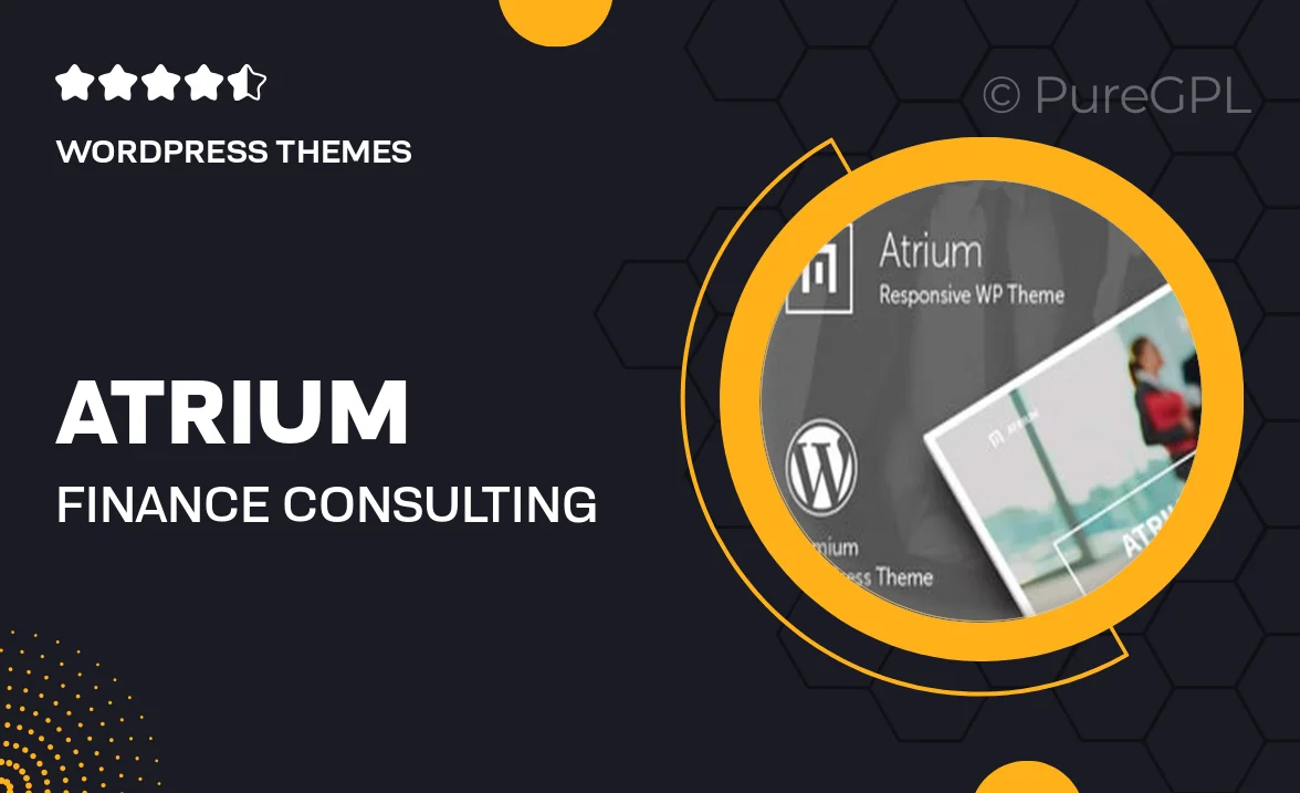 Atrium – Finance Consulting Advisor WordPress Theme