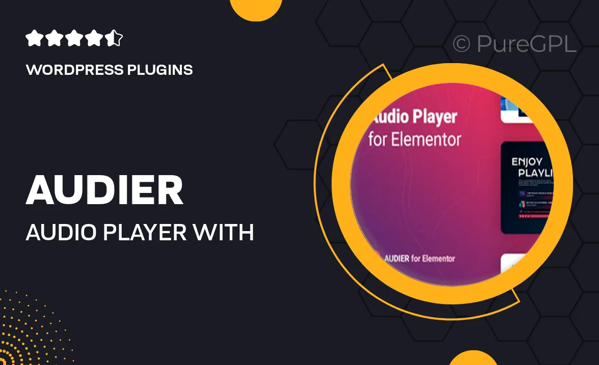 Audier – Audio Player with Controls Builder for Elementor