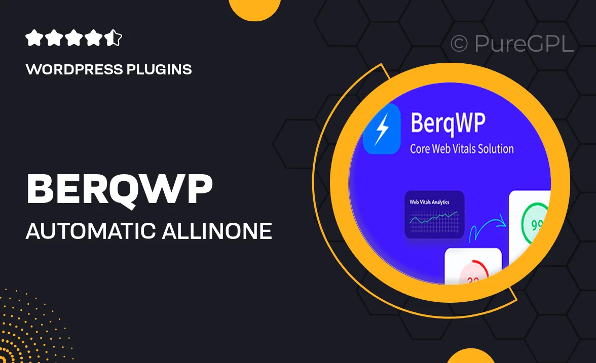 BerqWP – Automatic All-In-One PageSpeed Optimization Plugin