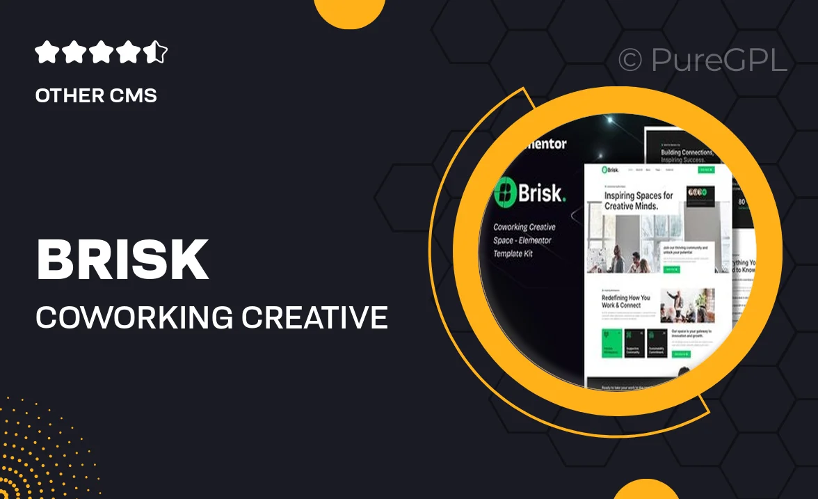 Brisk – Coworking Creative Space Elementor Template Kit