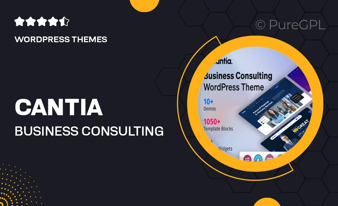 Cantia – Business Consulting WordPress Theme