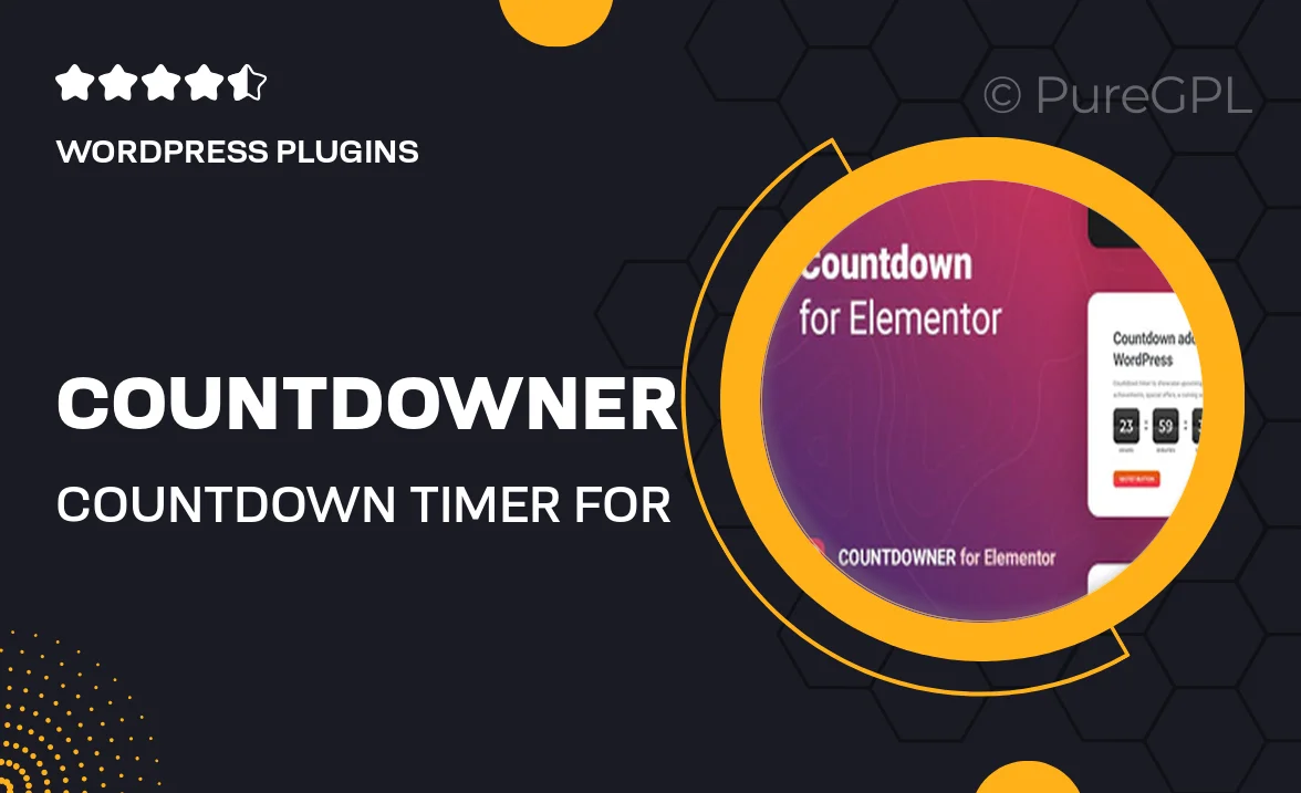 Countdowner – Countdown Timer for Elementor