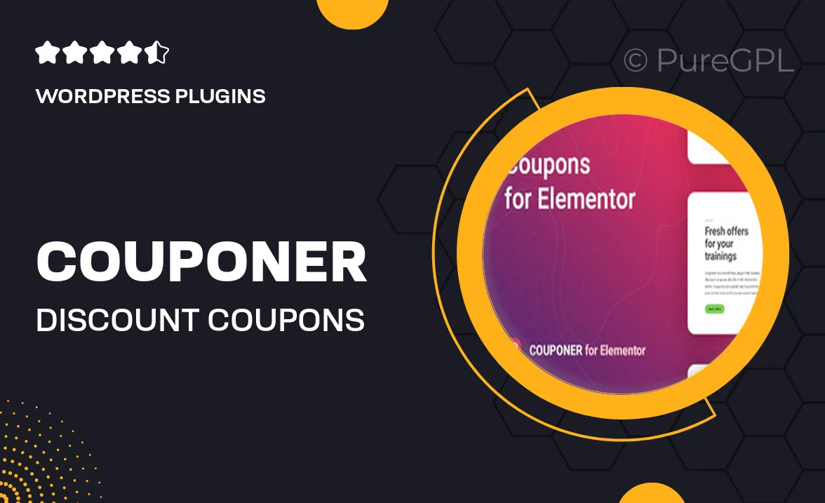 Couponer – Discount Coupons for Elementor