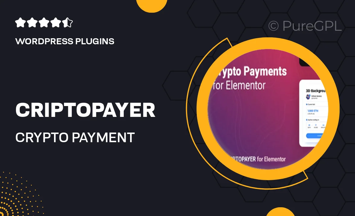 Criptopayer – Crypto Payment Button for Elementor