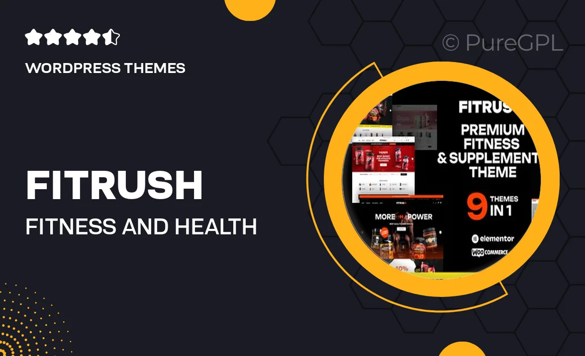 Fitrush – Fitness and Health Supplements WordPress Theme