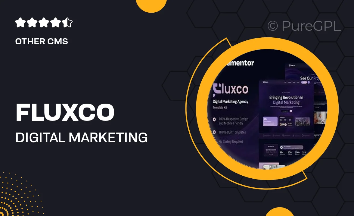 Fluxco – Digital Marketing Agency Elementor Template Kit